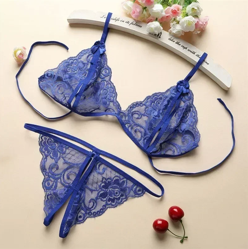 Tantalising Lace-up Lingerie Set
