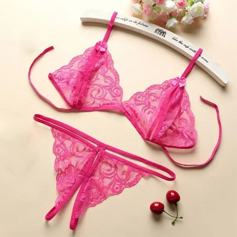Tantalising Lace-up Lingerie Set