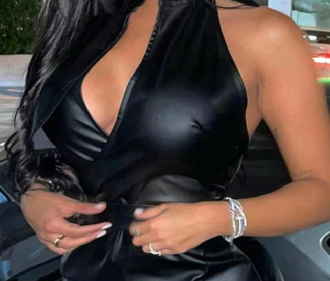 Jessica Faux Leather Bodycon Dress