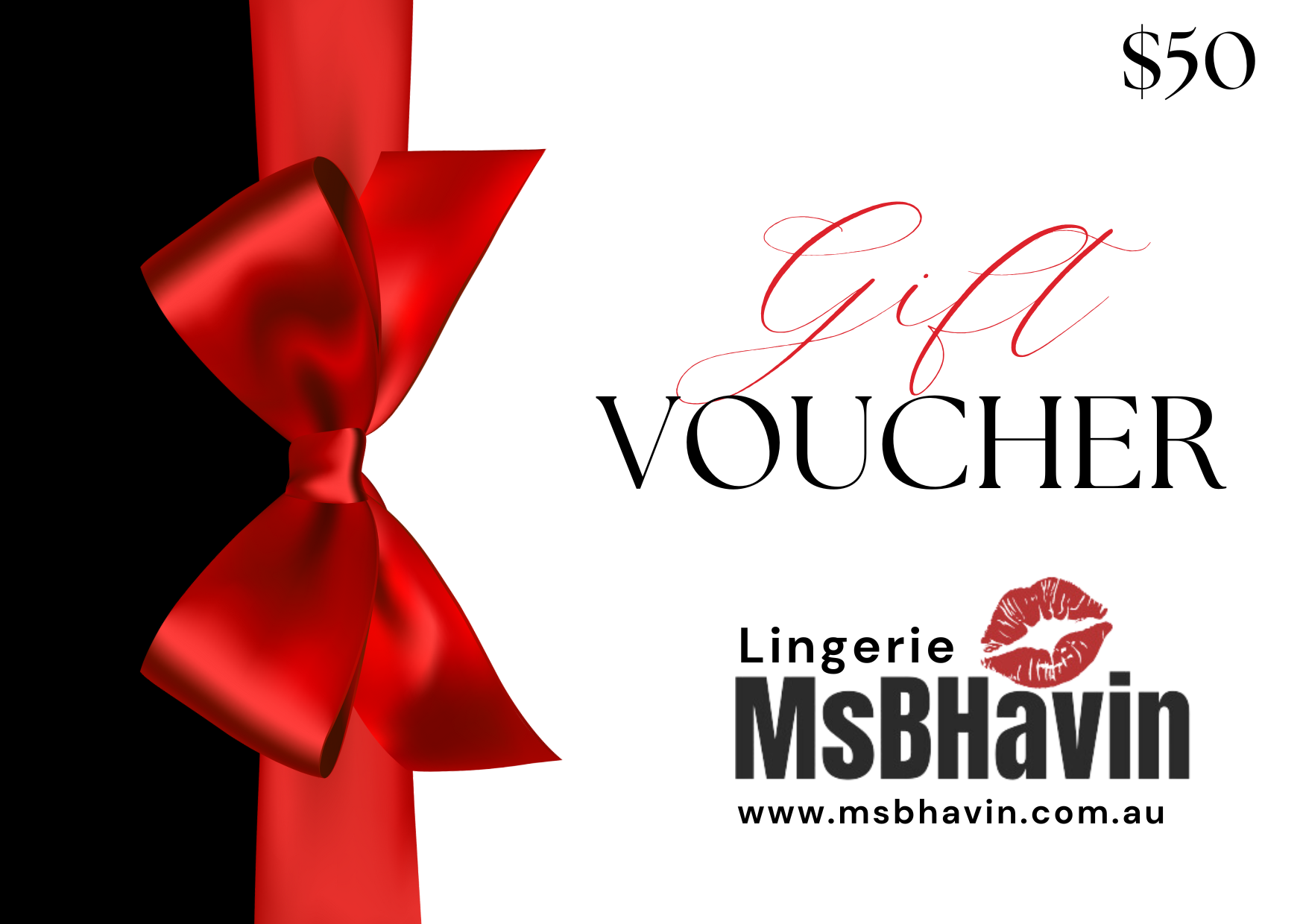 MsBHavin Lingerie eGift Card