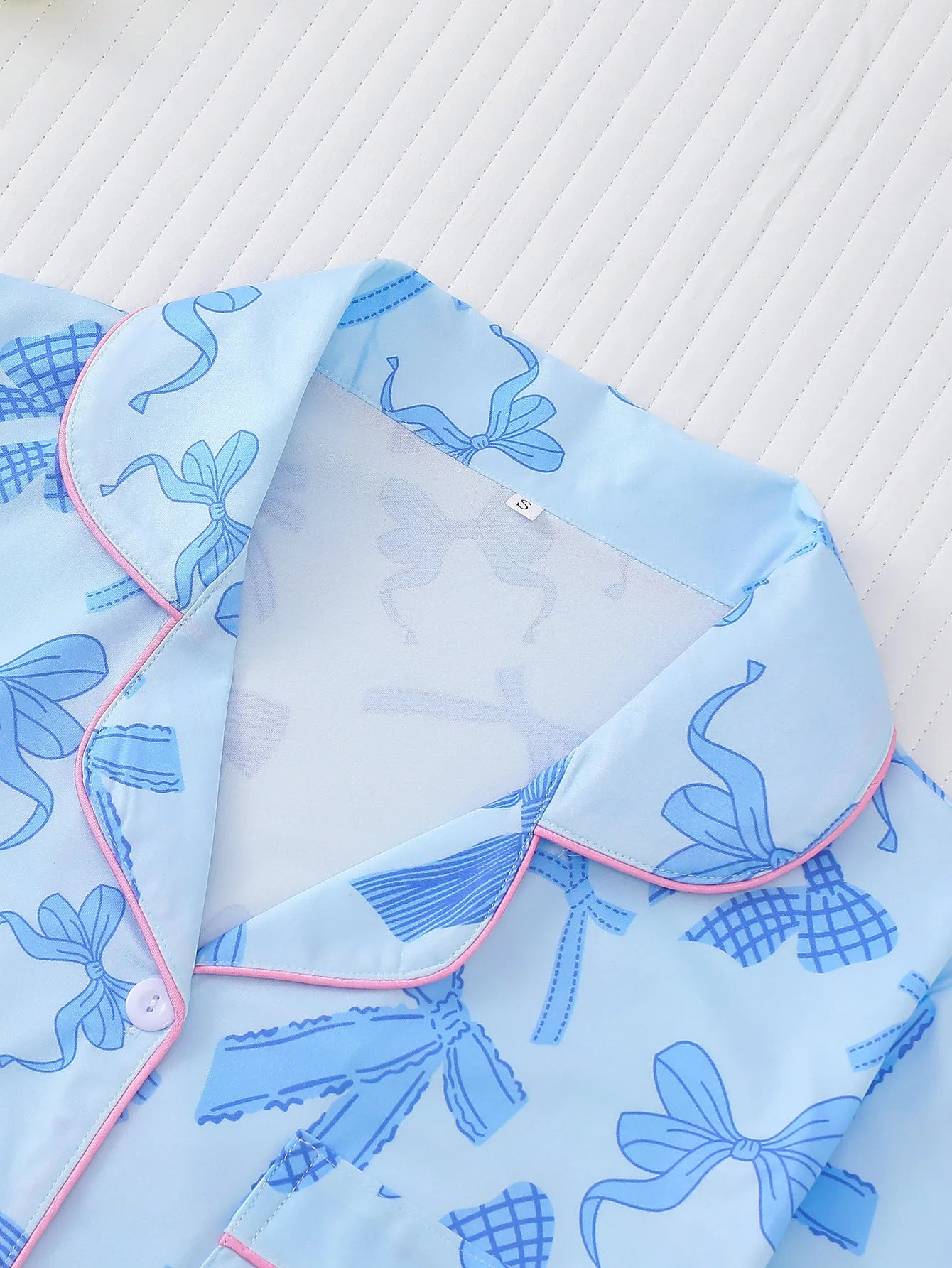Blue Ribbon Romance 2 Piece Pyjama Set