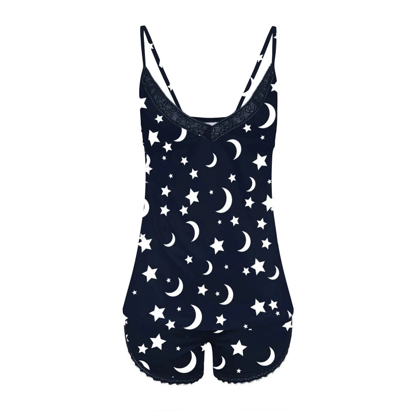 Stars and Moon Sexy Short Set