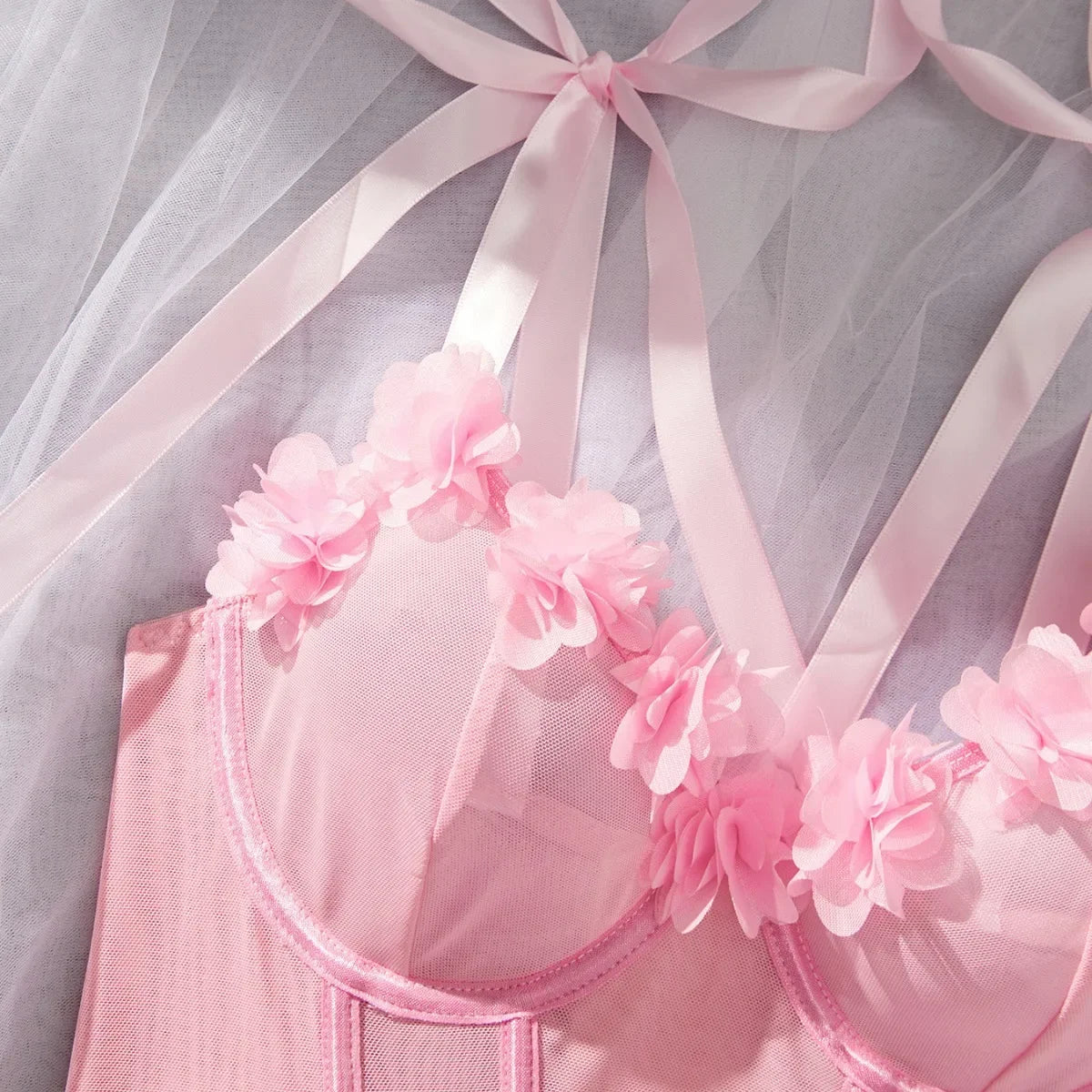 Candy Floral Corset Set
