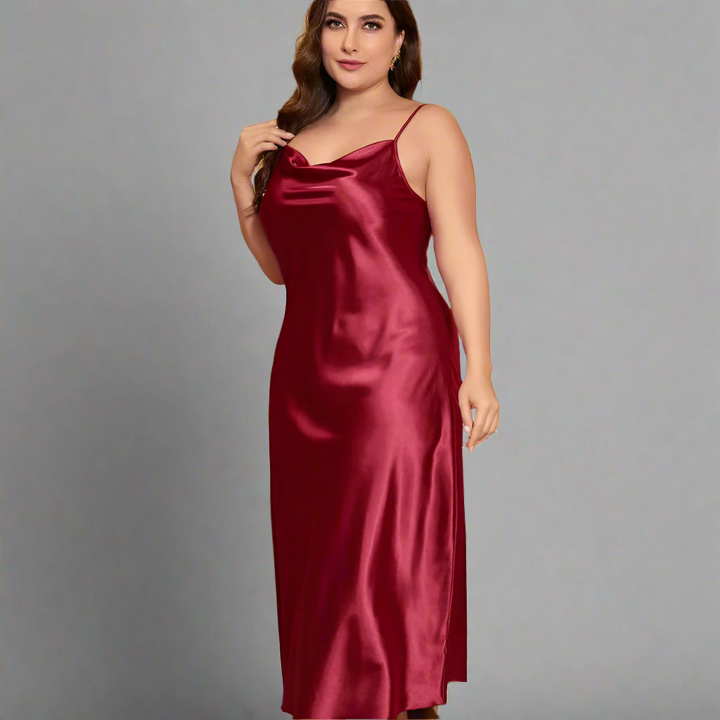 Satin Whisper Midi Chemise