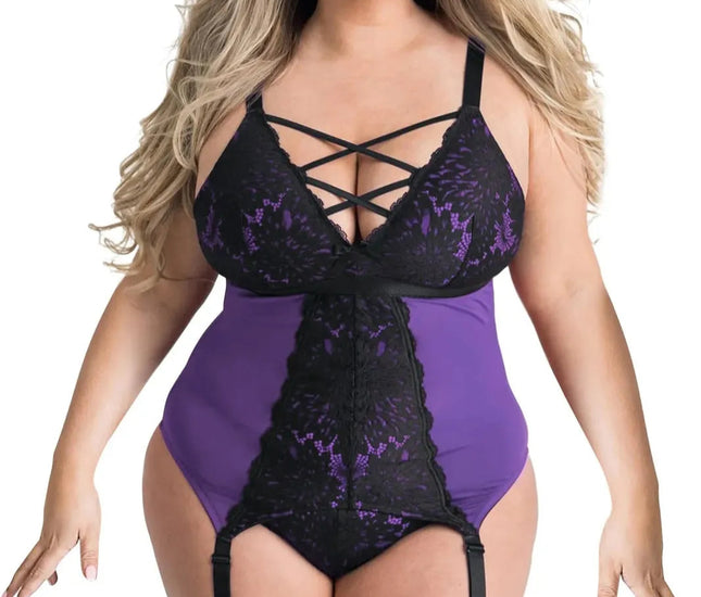 Plus Size Hot Lace Bodysuits