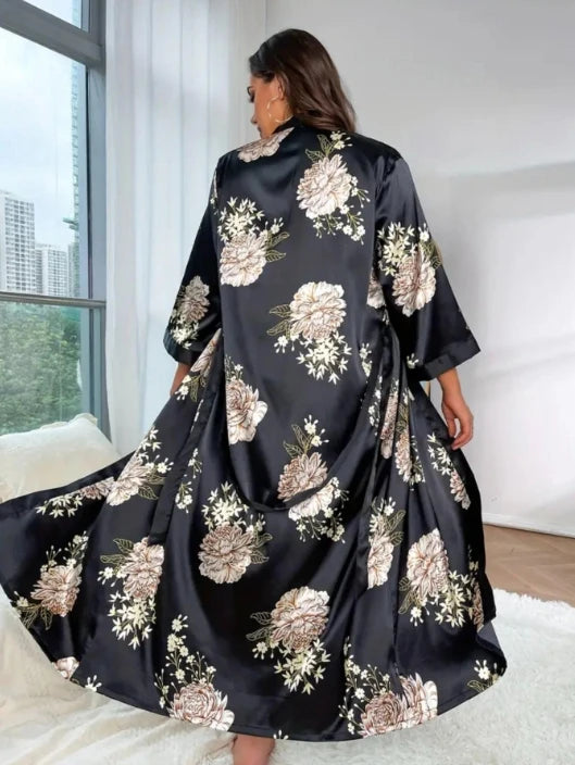 Silky 2-piece nightgown set