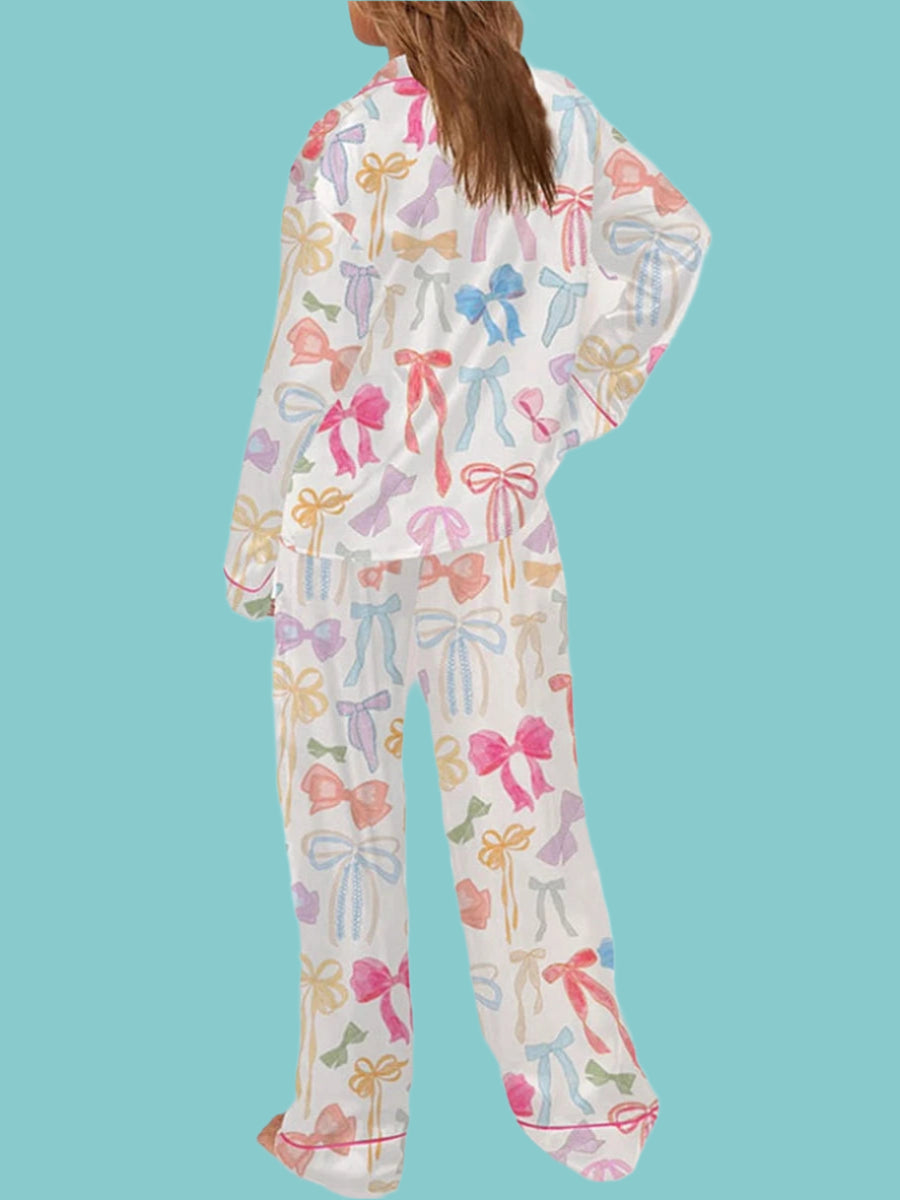 Pastel Ribbons PJ Set