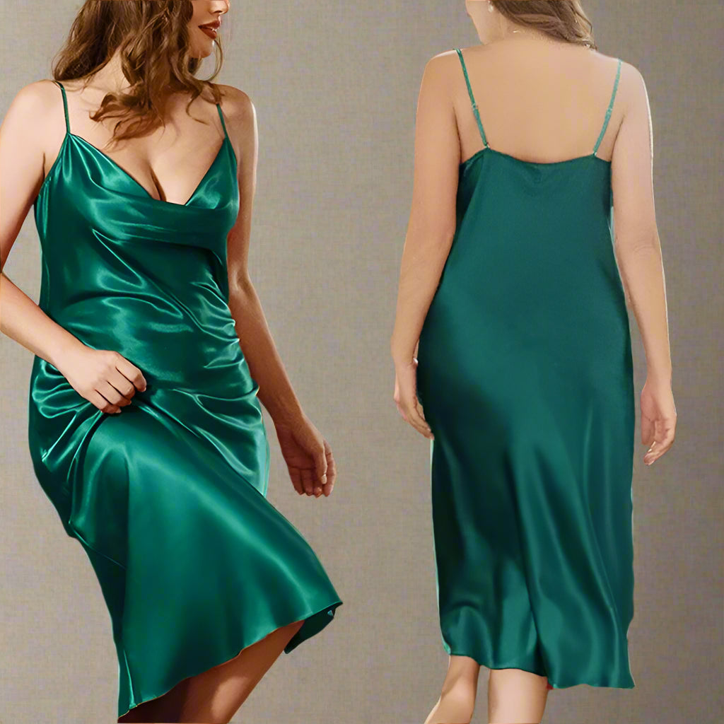 Satin Whisper Midi Chemise