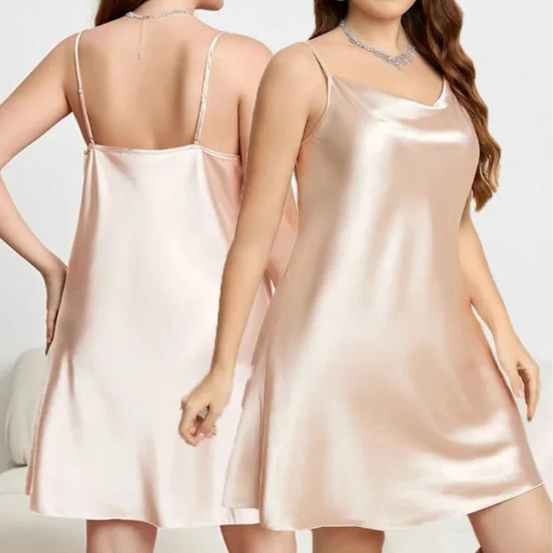 Magnetic Allure Satin Chemise