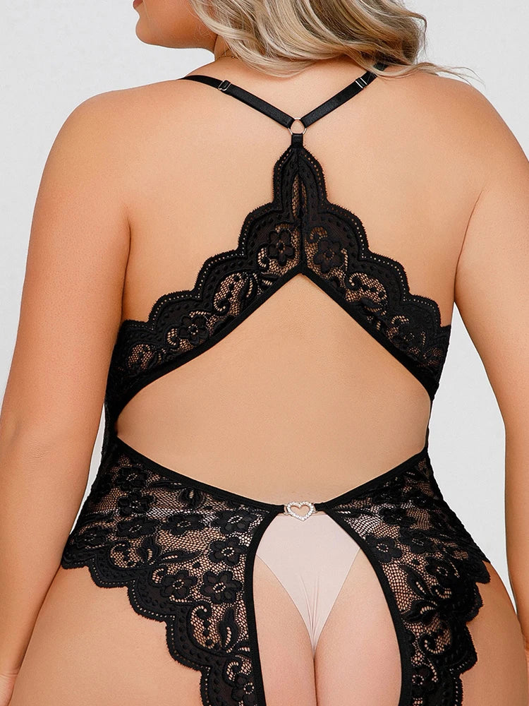 Lace Desire Diamante Teddy