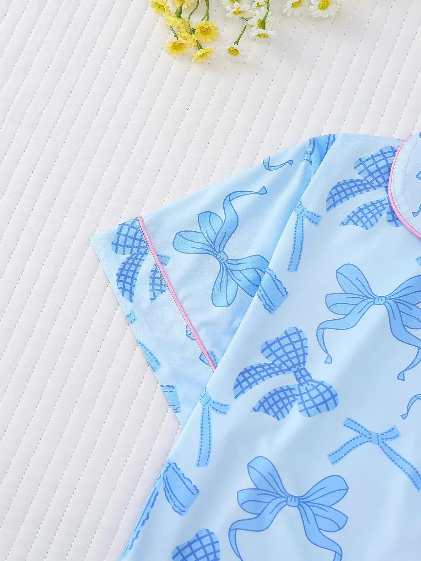 Blue Ribbon Romance 2 Piece Pyjama Set