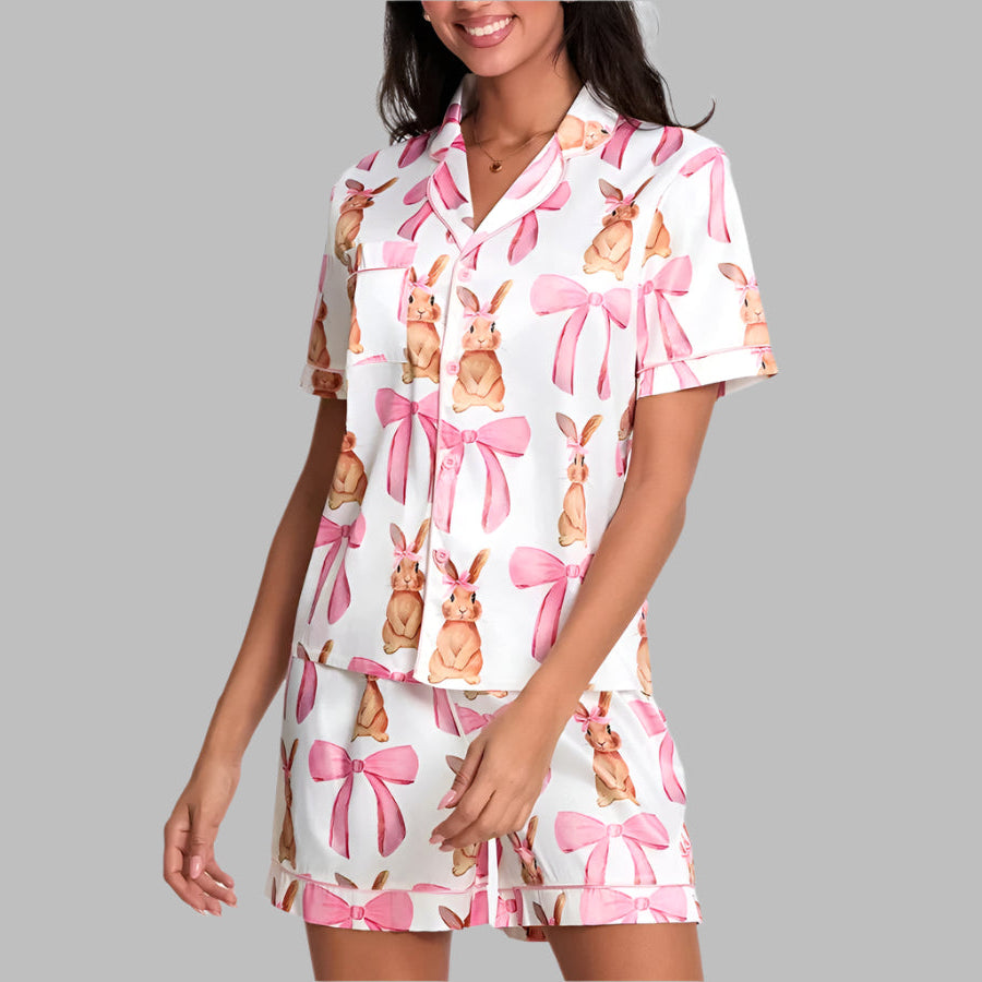 Bunny Satin Pajama Set