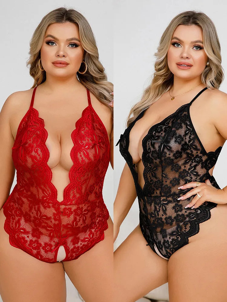 Lace Desire Diamante Teddy