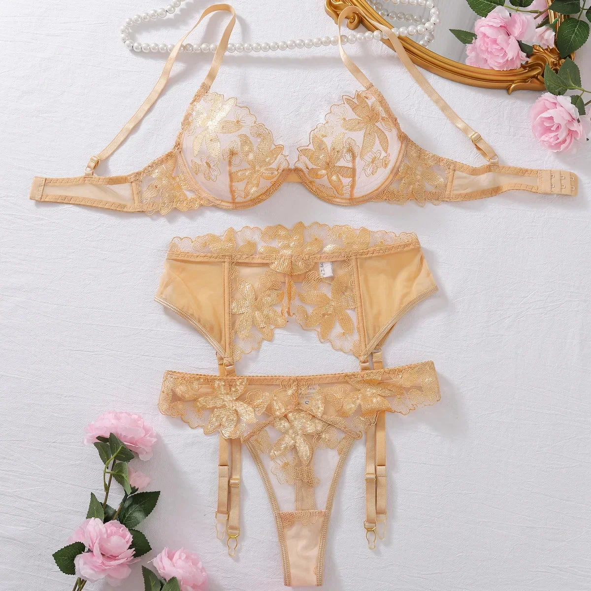 Be Brazen Be Bold and delight in Gold - Golden Temptation 2 Piece Set