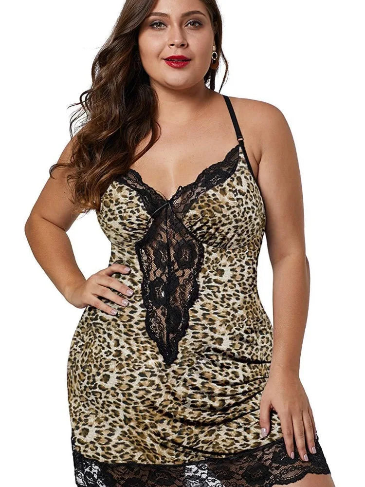 Animal - Seductive Plus Size Lace Chemise